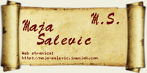 Maja Salević vizit kartica